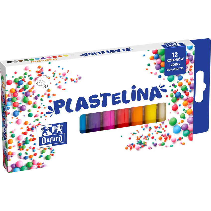 ⁨Plasticine 12 colors 400167086 OXFORD⁩ at Wasserman.eu