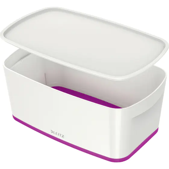 ⁨MyBox small with lid, white-violet LEITZ 52291062⁩ at Wasserman.eu