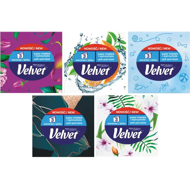 ⁨STYLE wipes (56pcs) CUBE 3layers VELVET 61250525⁩ at Wasserman.eu