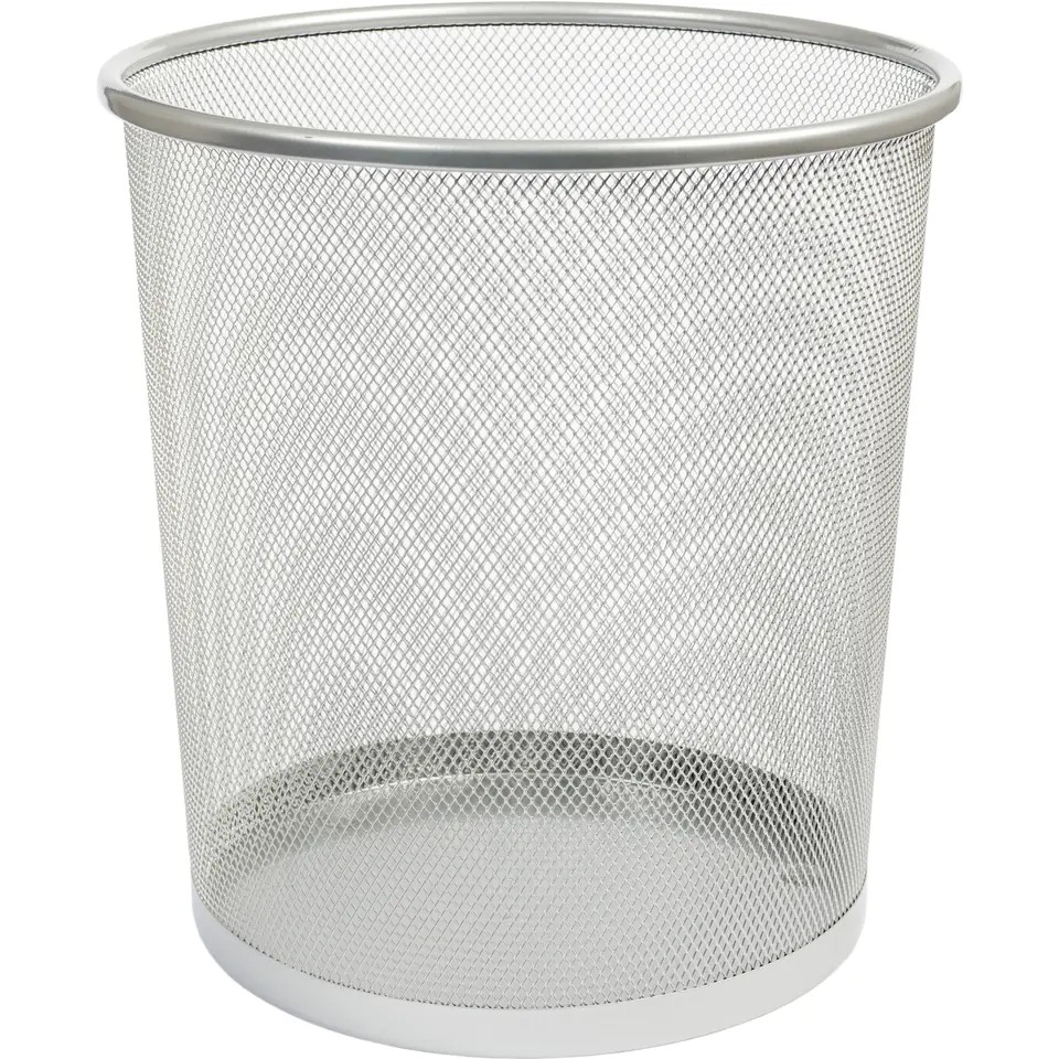 ⁨Office basket NATUNA 19L mesh silver 295x240x343mm⁩ at Wasserman.eu