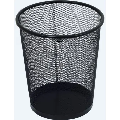 ⁨Kosz na papier czarny metalowy 12 litrów NH-10C GRAND 120-1127⁩ w sklepie Wasserman.eu