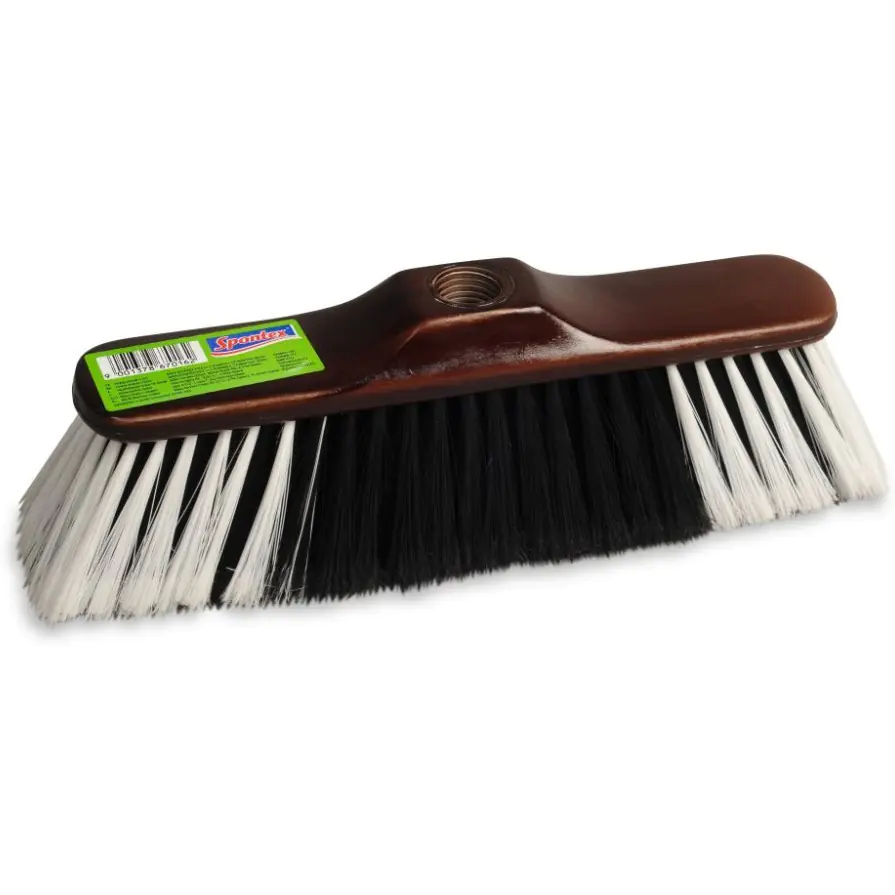 ⁨Domestic broom brown with SPONTEX stick 97167016⁩ at Wasserman.eu