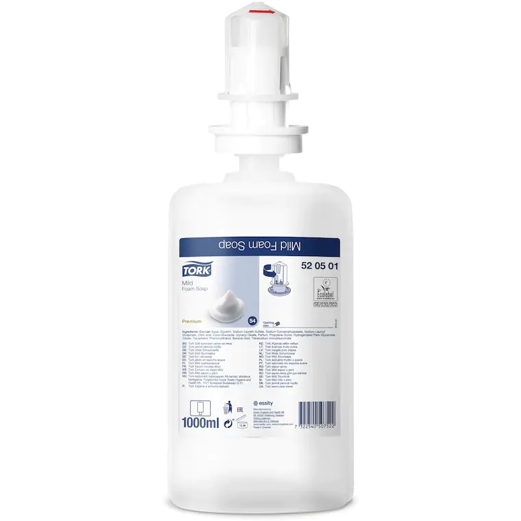 ⁨Soft foam soap PREMIUM 1L S4 520501 TORK⁩ at Wasserman.eu