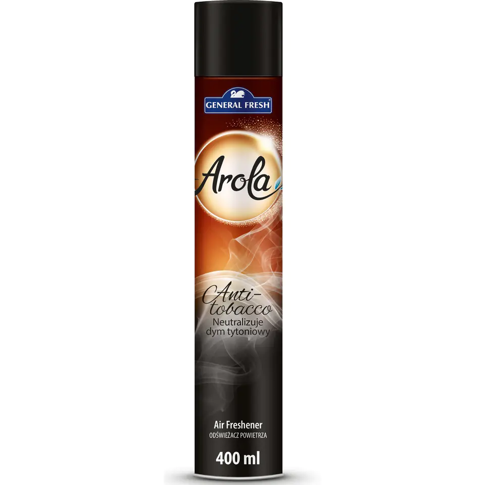 ⁨Odświeżacz powietrza AROLA Spray 400ml antytabak GENERAL FRESH⁩ w sklepie Wasserman.eu