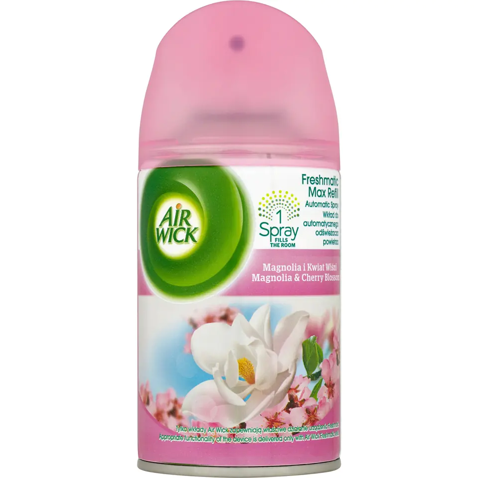 ⁨Wkład do odświeżacza AIR WICK Freshmatic 250ml Magnolia i Kwiat Wiśni⁩ w sklepie Wasserman.eu