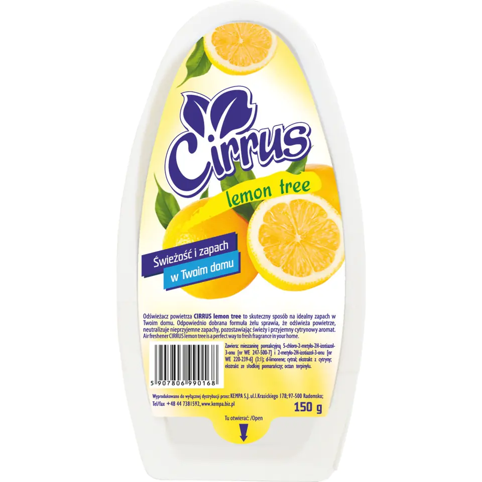 ⁨Gel freshener 150g lemon tree 207543 CIRRUS⁩ at Wasserman.eu