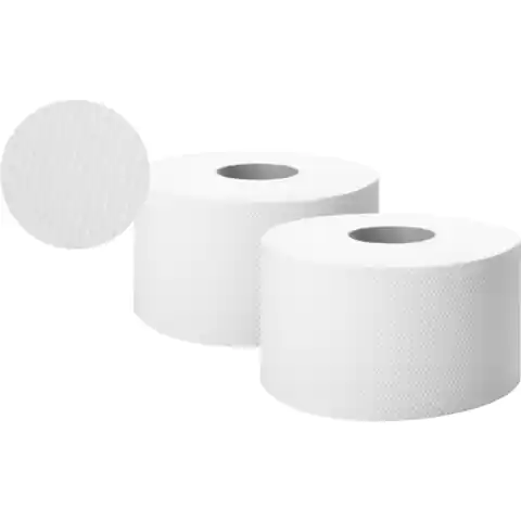 ⁨Papier toaletowy biały 130m 2 warstwy (12 rolek) celuloza JUMBO ELLIS COMFORT 6248⁩ w sklepie Wasserman.eu
