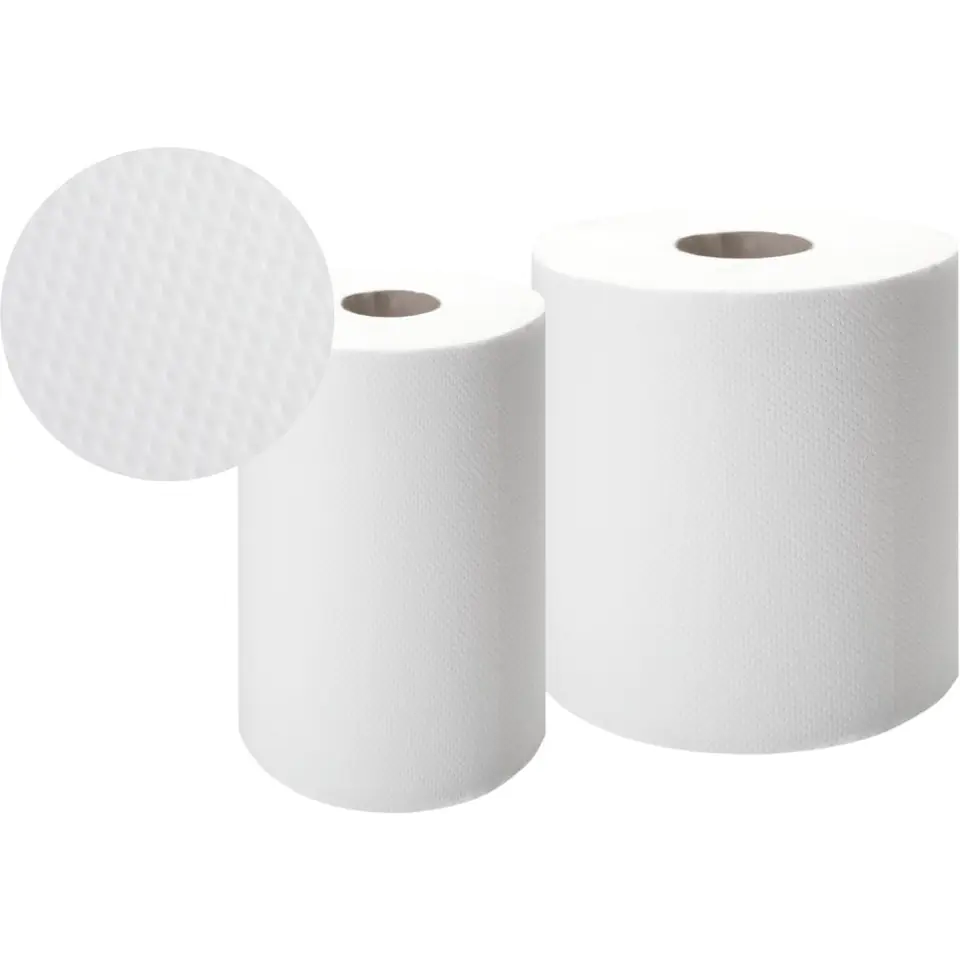 ⁨PREMIUM MIDI Towel White (6 pieces) 100m/2w recycled paper ELLIS ECOLINE 3063⁩ at Wasserman.eu