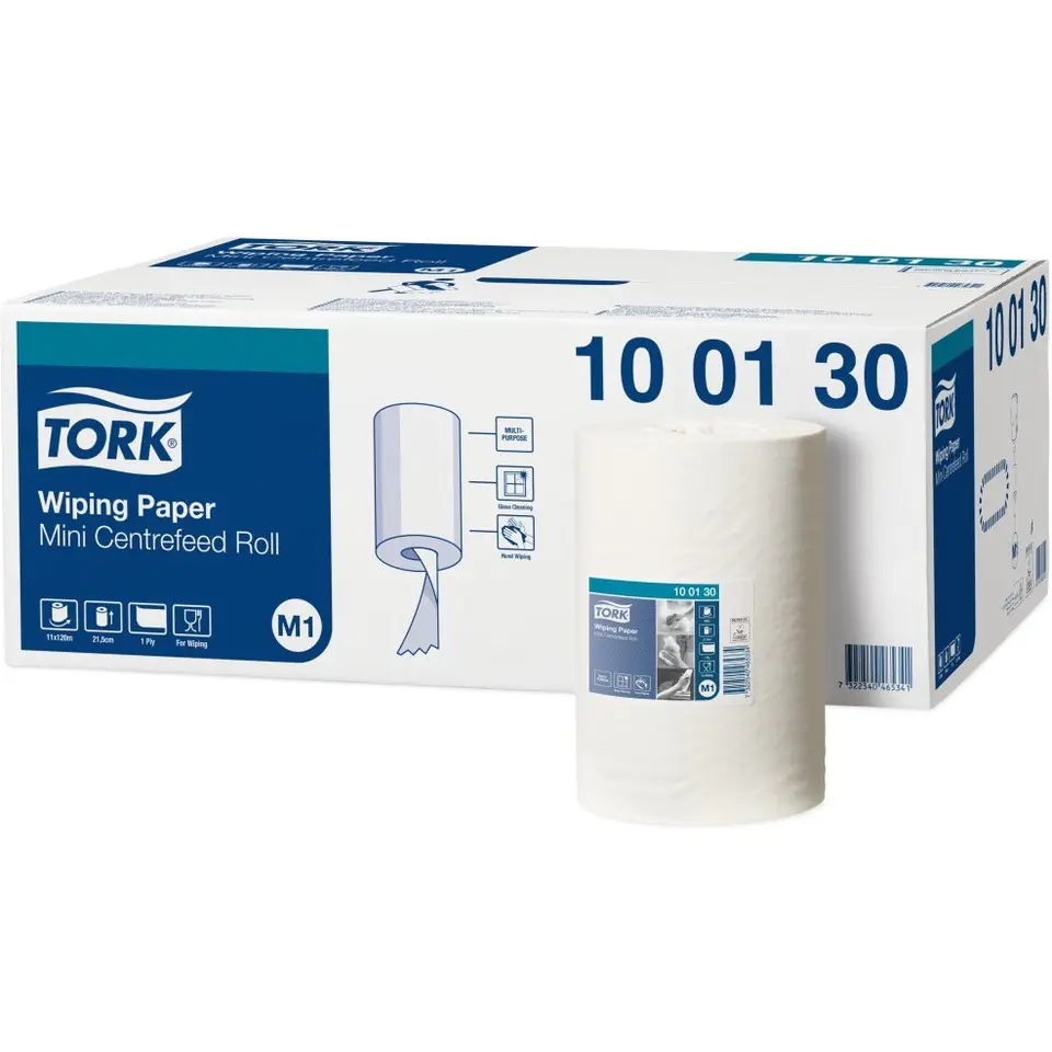 ⁨White mini roll 120m (11pcs) 100130 TORK Advanced 415 M1 1 layer⁩ at Wasserman.eu