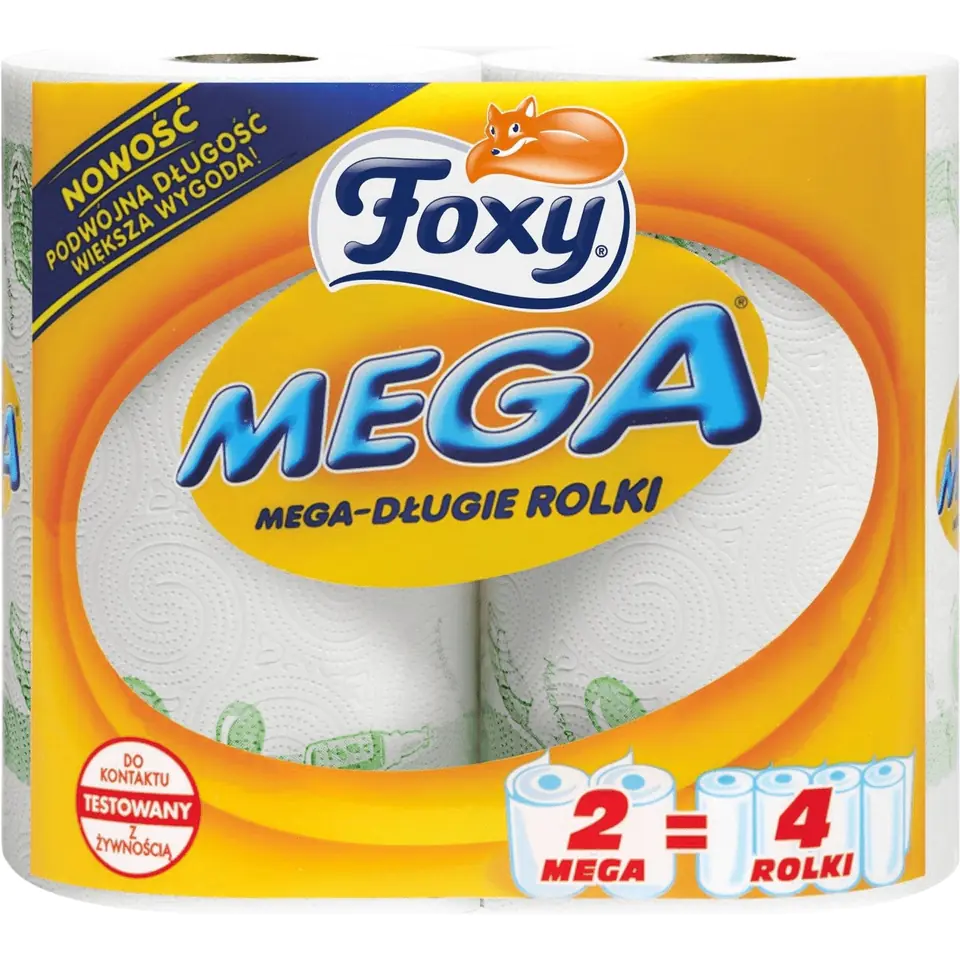 ⁨Kitchen towel (2pcs) FOXY MEGA⁩ at Wasserman.eu