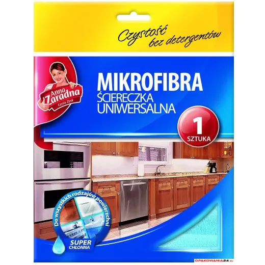 ⁨Ściereczka z mikrofibry uniwersalna ANNA ZARADNA PS-2626⁩ w sklepie Wasserman.eu