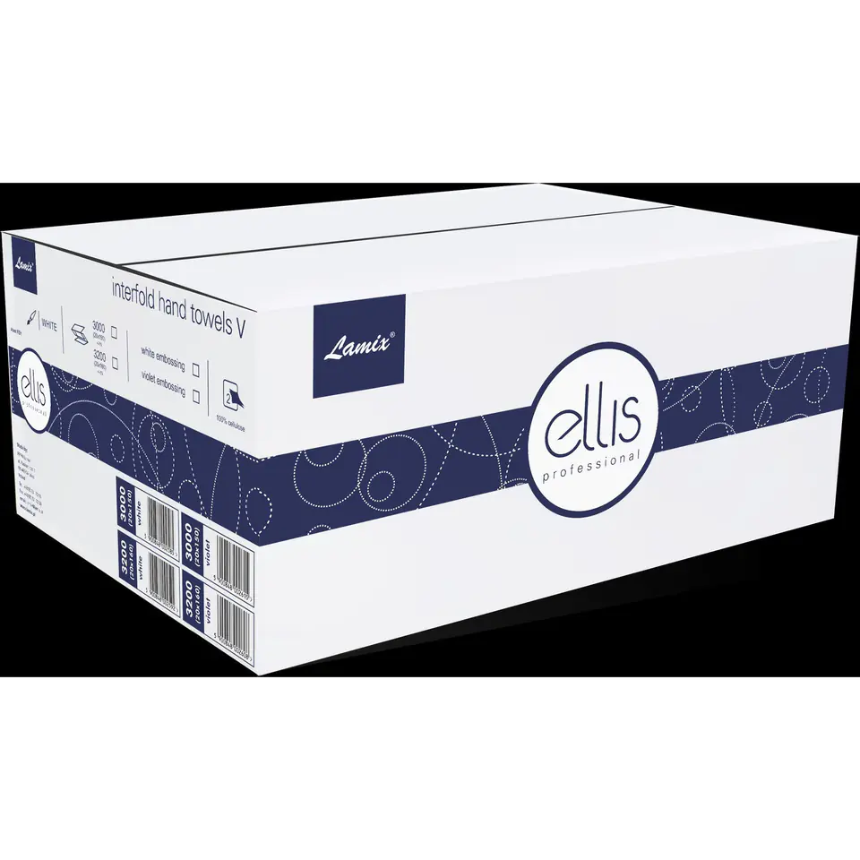 ⁨ZZ ELLIS Professional towel 100% cellulose with purple print 2615⁩ at Wasserman.eu