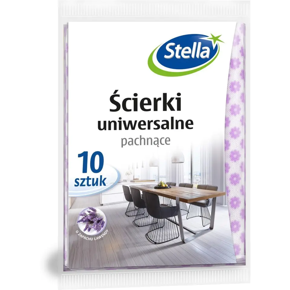 ⁨Ściereczki uniwersalne o zapachu lavendy(10)ST1-PS-5571 STELLA⁩ w sklepie Wasserman.eu