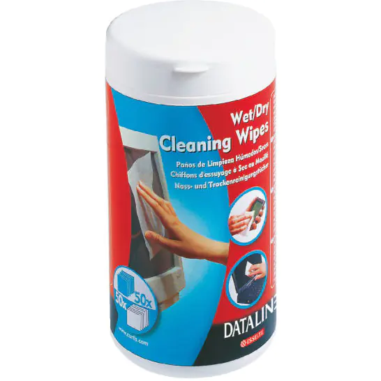 ⁨Wet and dry wipes for screens DATALINE(after 50)67119 ESSELTE⁩ at Wasserman.eu