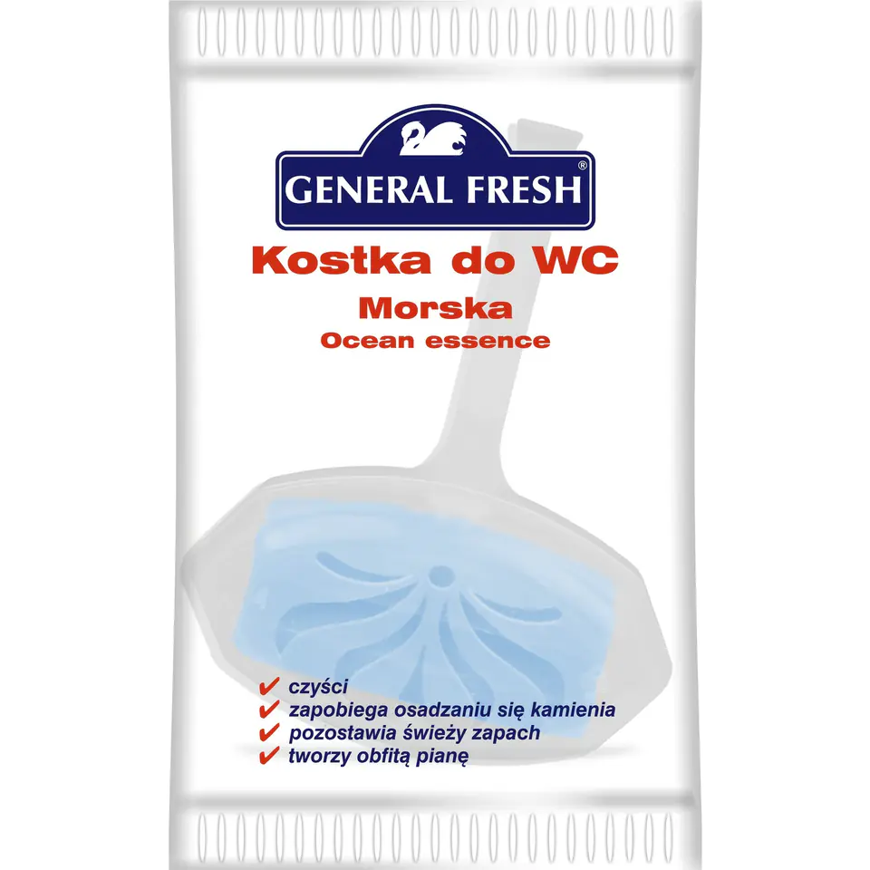 ⁨Kostka do WC zawieszka 30g morze GENERAL FRESH⁩ w sklepie Wasserman.eu