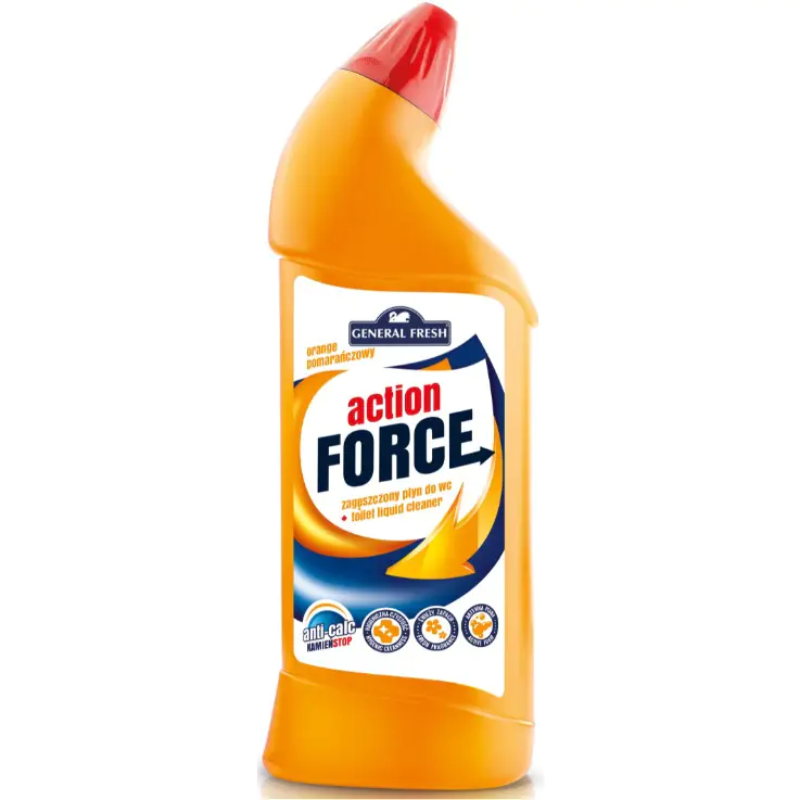 ⁨Płyn do WC 1000ml zagęszczony Orange ACTION FORCE GENERAL FRESH⁩ w sklepie Wasserman.eu