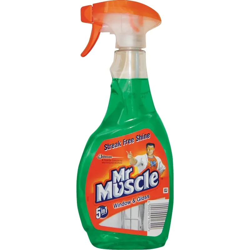 ⁨Płyn do szyb MR.MUSCLE 500ml z rozpylaczem zielony⁩ w sklepie Wasserman.eu