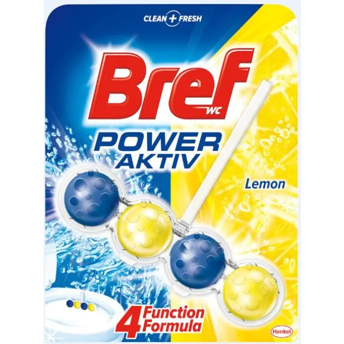 ⁨WC BREF POWER AKTIV pendant 50g balls Lemon 625197⁩ at Wasserman.eu