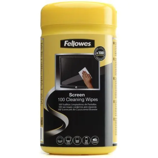 ⁨Cloths soaked in the screen FELLOWES tube 100pcs. 9970330⁩ at Wasserman.eu