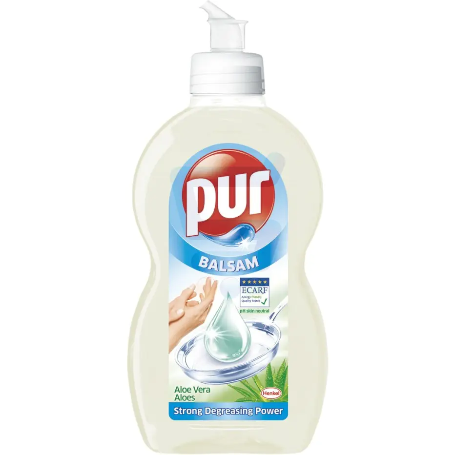 ⁨Dishwashing liquid PUR 450 ml aloe vera balm⁩ at Wasserman.eu