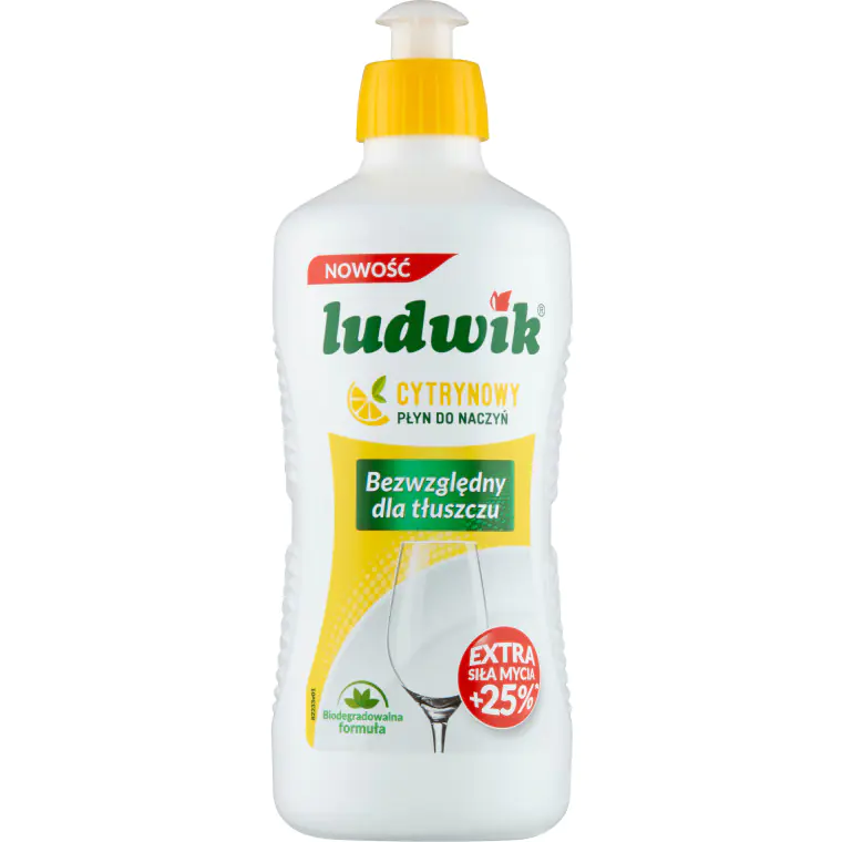 ⁨Dishwashing liquid LUDWIK 450g lemon⁩ at Wasserman.eu