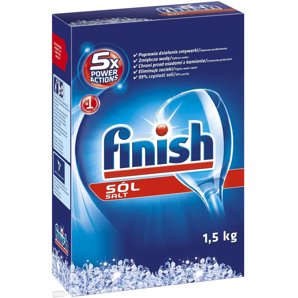 ⁨Sól do zmywarki SALT 1,5kg CALGONIT/FINISH⁩ w sklepie Wasserman.eu
