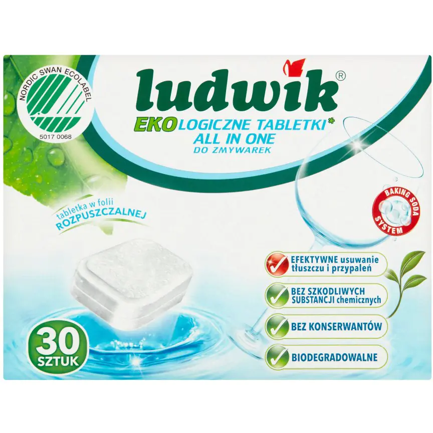 ⁨Tabletki do zmywarki LUDWIK(30 tabletek) EKO All In One 231652⁩ w sklepie Wasserman.eu