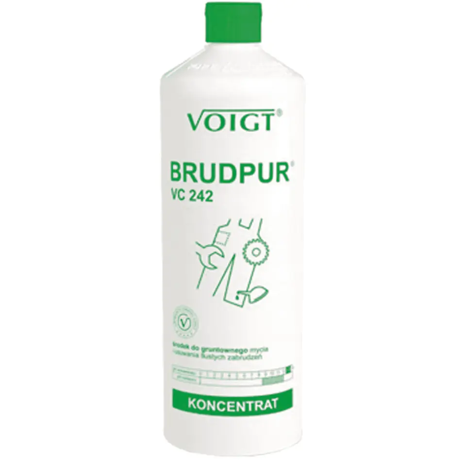 ⁨Cleaner for washing and removing greasy dirt 1L VC242 BRUDPUR VOIGT⁩ at Wasserman.eu