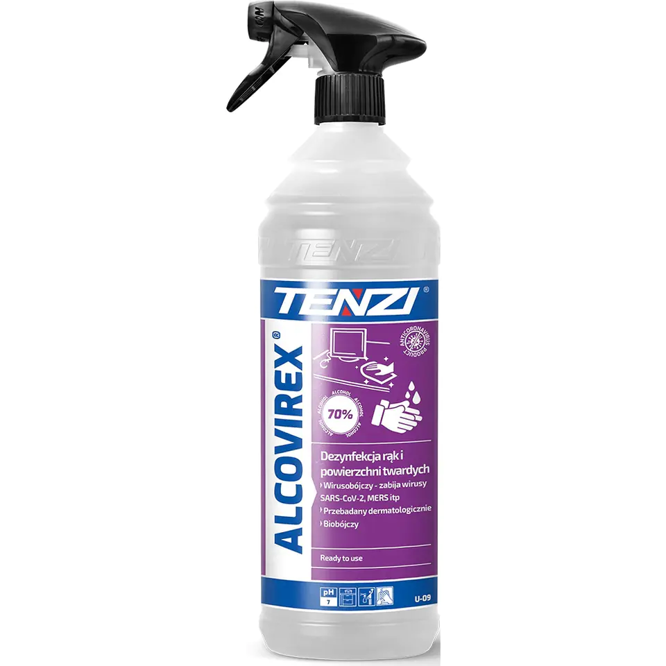 ⁨TENZI ALCOVIREX virucidal liquid for universal disinfection 1l. (U-09/001)⁩ at Wasserman.eu