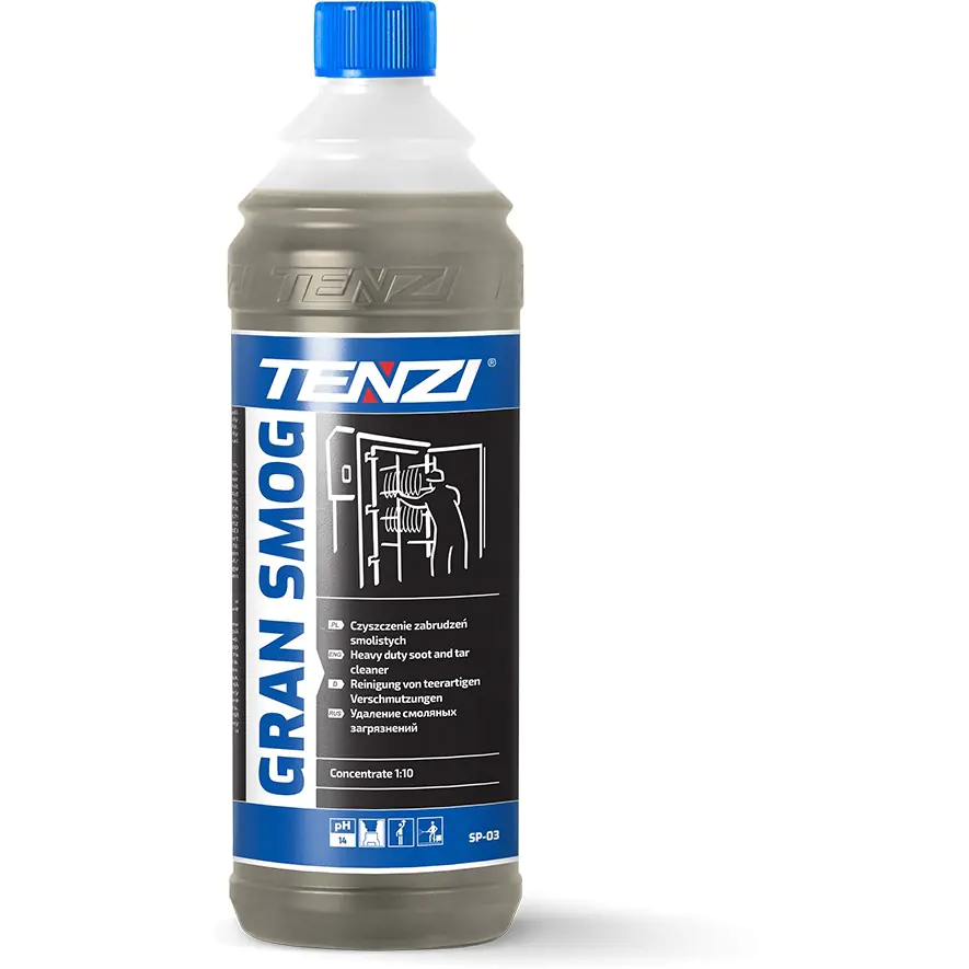 ⁨TENZI GRAN SMOG liquid for cleaning tar dirt 1l. concentrate (SP-03/001)⁩ at Wasserman.eu