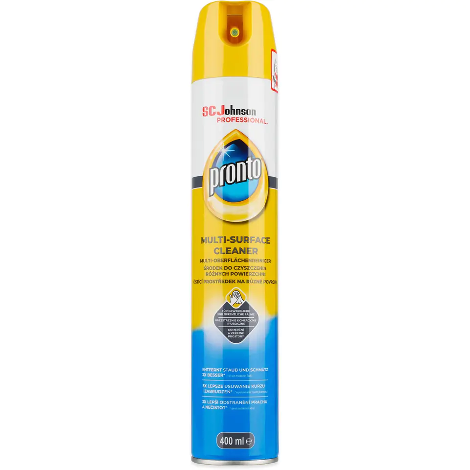 ⁨Spray przeciw kurzowi PRONTO 400ml Multi-Surface Cleaner⁩ w sklepie Wasserman.eu