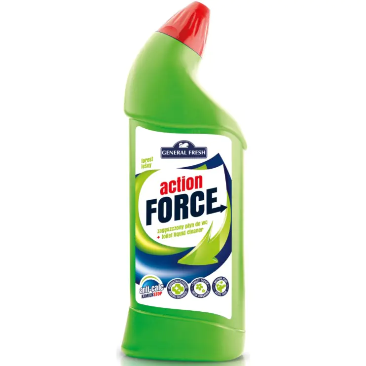 ⁨Płyn do WC 1000ml zagęszczony Leśny ACTION FORCE GENERAL FRESH⁩ w sklepie Wasserman.eu