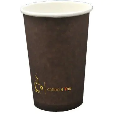 ⁨Kubek papierowy 300ml (50szt) śr.85mm z nadrukiem COFFEE 4 YOU 223.008⁩ w sklepie Wasserman.eu