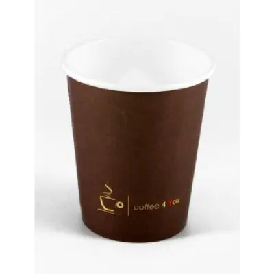 ⁨Paper cup 150ml with print COFFEE 4 YOU (100) 70mm 221.507b⁩ at Wasserman.eu