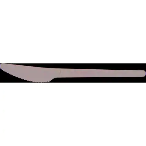 ⁨Nóż RCPLA 16,5cm czarny (50szt) VR-KN6.5B 100% biodegradowalny⁩ w sklepie Wasserman.eu