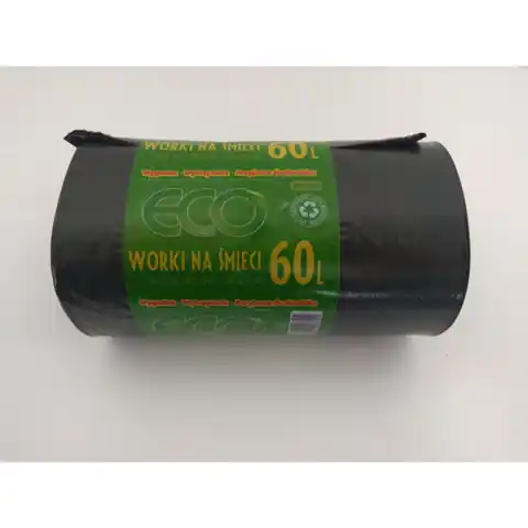 ⁨Waste bags LDPE 60L black(50pcs) 60cm/80cm⁩ at Wasserman.eu