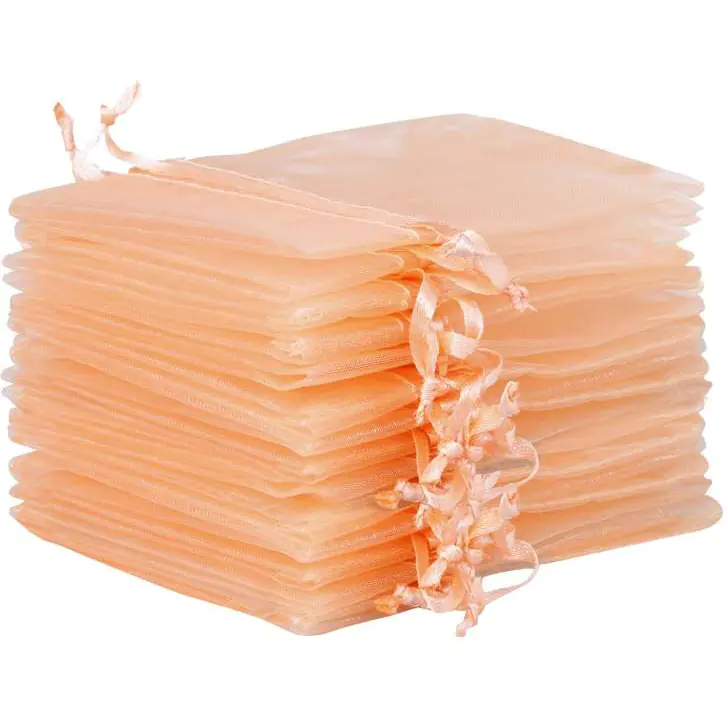 ⁨Organza bags pulled ecru, 24pcs, 10x15cm SO-30-01 ALIGA⁩ at Wasserman.eu