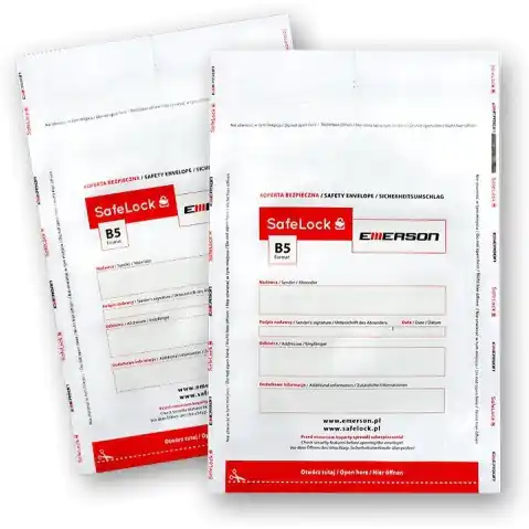 ⁨B5 safety envelopes white (100pcs) ikb178280btk100 EMERSON⁩ at Wasserman.eu