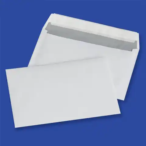 ⁨C6 HK envelopes white 80g (1000pcs) NC self-adhesive with 11032010 strip⁩ at Wasserman.eu