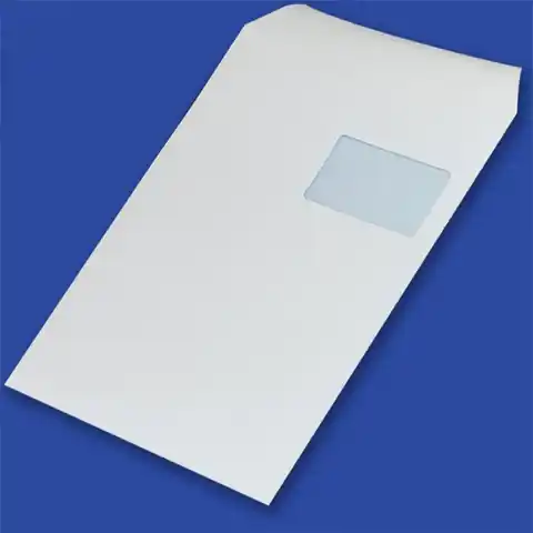 ⁨Koperty C4 SK białe okno prawa góra 55x90mm (250szt) 90g 31621220 NC KOPERTY⁩ w sklepie Wasserman.eu