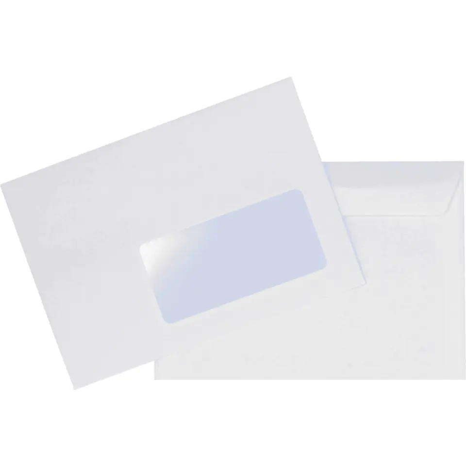 ⁨Envelope C6 SK white window Right (25) NC NC 014033/25/11021200/25⁩ at Wasserman.eu