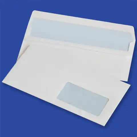 ⁨Envelopes DL SK white 75g right window 45x90mm (1000pcs) NC self-adhesive 112212007/11221200⁩ at Wasserman.eu