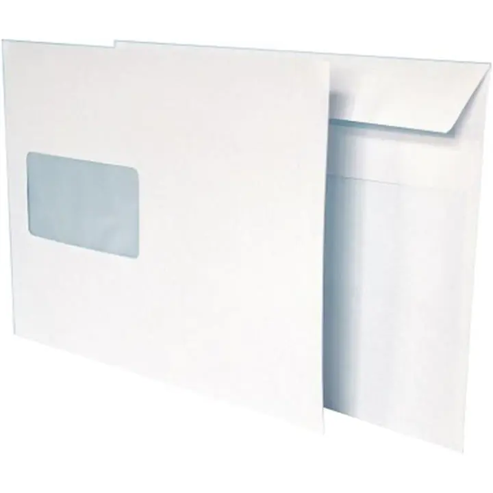 ⁨Koperta C5 HK biała 90g okno (500szt.) LEWY/PRAWY środek 45x90mm NC 31432120⁩ w sklepie Wasserman.eu