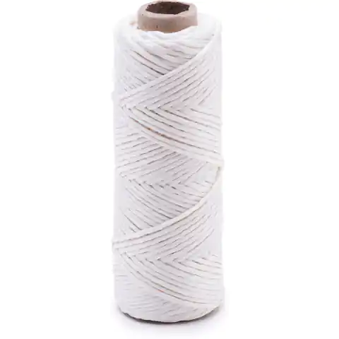 ⁨Polished white linen threads 30m⁩ at Wasserman.eu