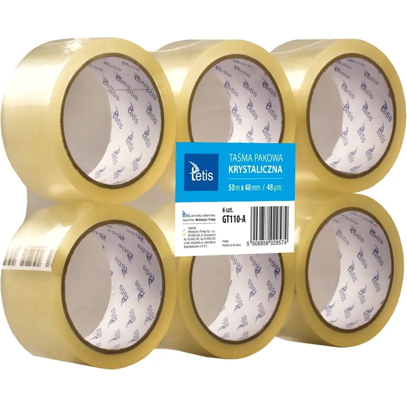 ⁨Crystal Packing Tape 48mmx50m GT110-A TETIS⁩ at Wasserman.eu