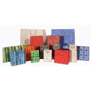⁨Torebka prezentowa 33x17x10cm karbowana mix kolor N-6 ROZETTE⁩ w sklepie Wasserman.eu