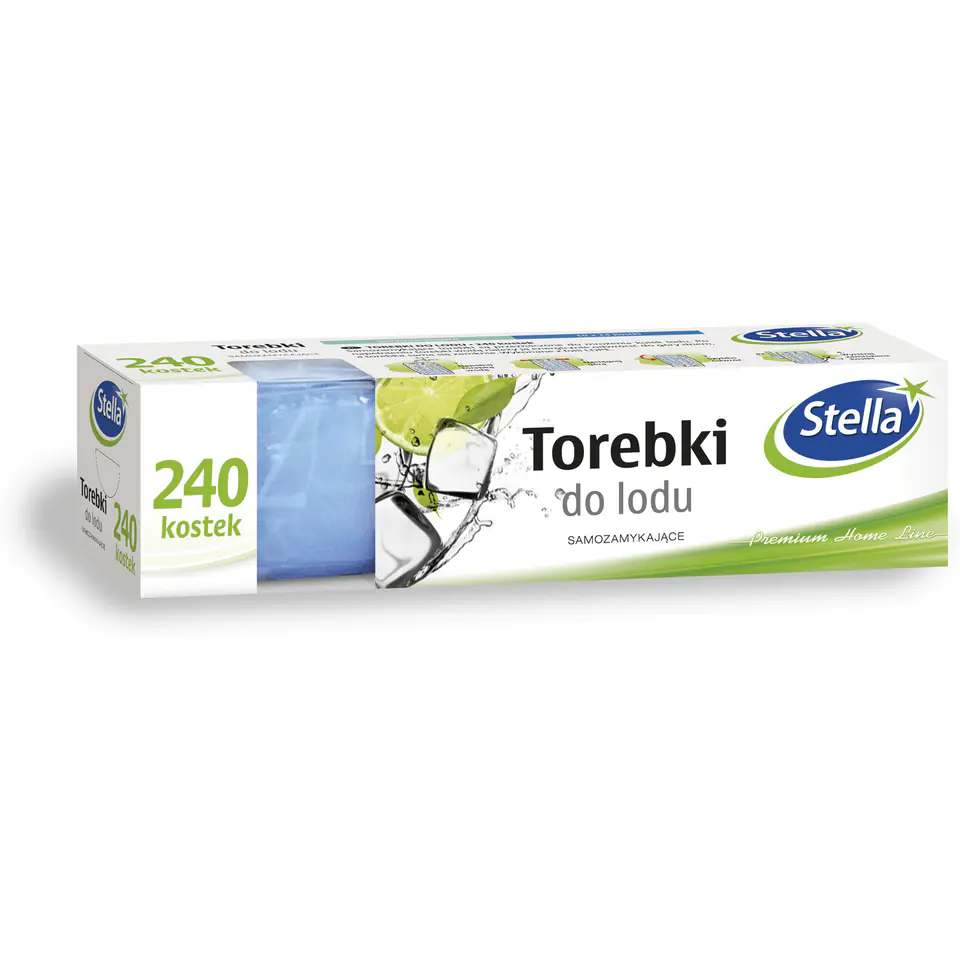 ⁨Torebki do lodu 240kostek samozamykające ST1-W-0791 STELLA⁩ w sklepie Wasserman.eu