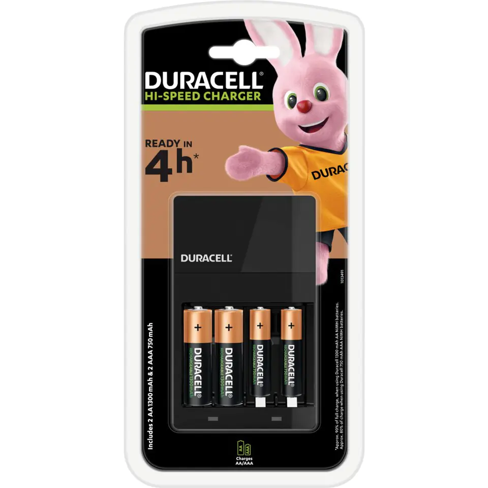 ⁨Ładowarka DURACELL do akumulatorów CEF14 + aku 4szt⁩ w sklepie Wasserman.eu