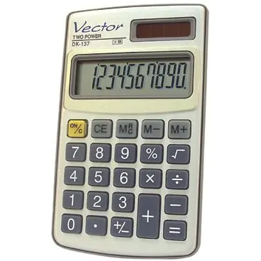 ⁨Calculator VECTOR DK-137 pocket 10p⁩ at Wasserman.eu