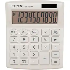⁨Calculator CITIZEN SDC-810-NR-WH white⁩ at Wasserman.eu